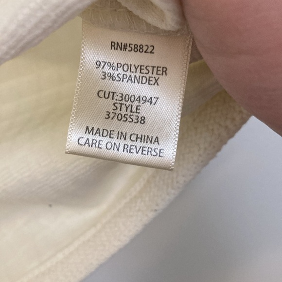 Max Studio Cream Knit top Size Small - Picture 4 of 5